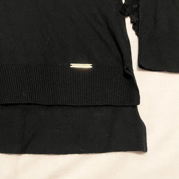 Michael Kors Womens Size Small Long Sleeve Turtleneck Ruffled Sleeves Sweater - Picture 6 of 16